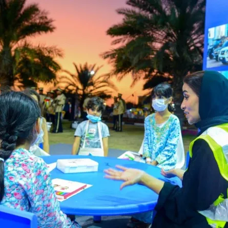 شرطة الشارقة تشارك في المهرجان. الصورة من "وام"