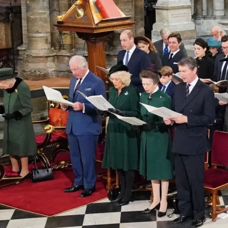 من حفل تأبين الأمير فيليب - الصورة من حساب قصر كلارنس على إنستغرام