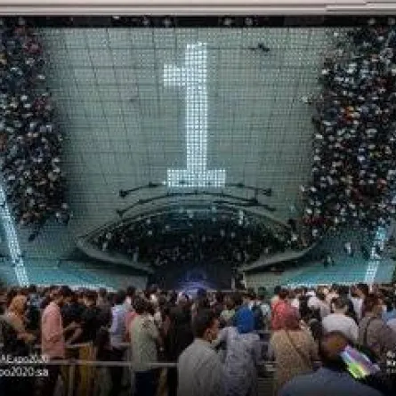 جناح السعودية في "إكسبو 2020 دبي" يفوز بالجائزة الذهبية للهندسة المعمارية وجائزة الإمارات تبتكر - الصورة من حساب الجناح على تويتر