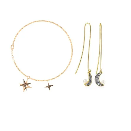 قطع مجوهرات بتصميم الهلال والنجمة مناسبة لرمضان