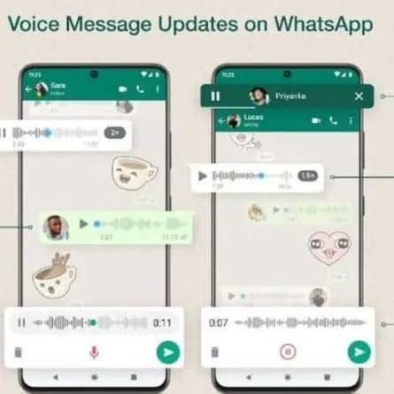واتساب" تعلن تحديثات جديدة للرسائل الصوتية
