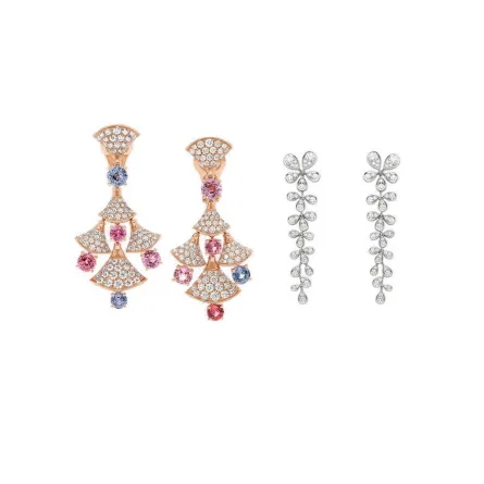 أقراط ذهب شاندلير من بلغاري Bvlgari