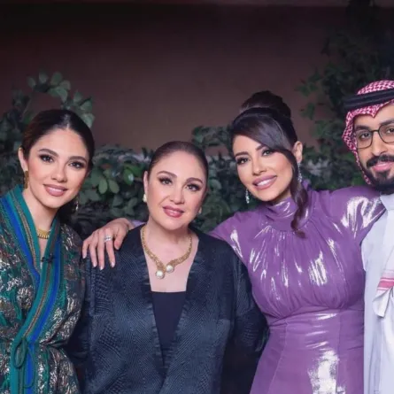 شيرين وابنتها ميريت وإلهام علي وخالد صقر في ليالي رمضان - الصورة من إلهام على انستغرام