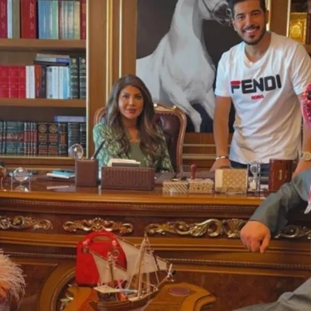 كواليس مسلسل  أمينة حاف2 - صورة من صفحة الفنانة إلهام الفضالة على  انستغرام