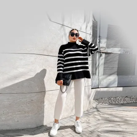 هاجر جمال بالازياء حيادية الالوان