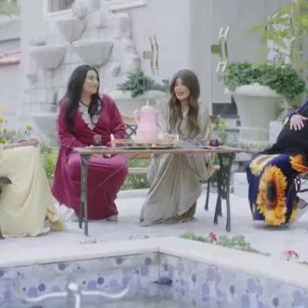 أمينة وقمر وبسبوسة وسبيكة - مسلسل " أمينة حاف2" لقطة شاشة من MBC DRAMA 