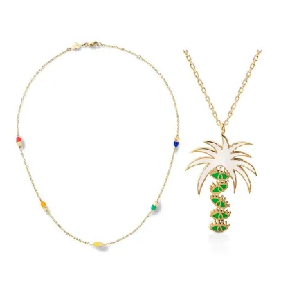 موديلات سلاسل مزينة بالاناميل لإطلالة عصرية في صيف 2022