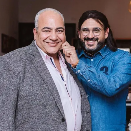 أكرم حسني وبيومي فؤاد - صورة من حسابه على إنستغرام