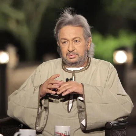 نور الشريف من أحد البرامج السابقة قبل وفاته