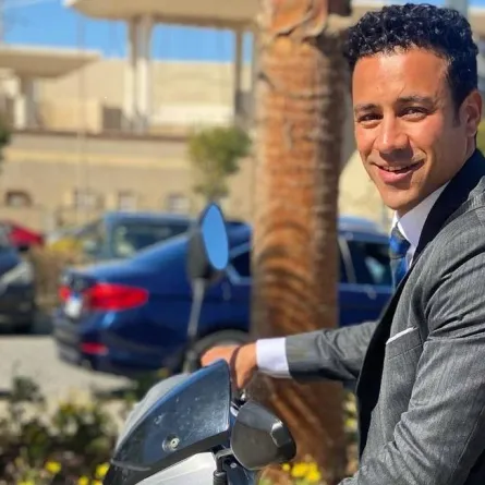 أحمد داود من كواليس مسلسل " سوتس بالعربي" - صوة من صفحة الفنان أحمد داود على موقع " انستغرام"