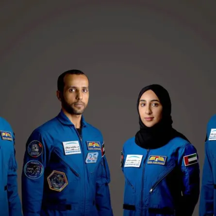 رواد الفضاء الإماراتيين. الصورة من "وام"