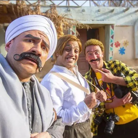 محمد سلام مع نجوم مسلسل الكبير - صورة من حسابه على إنستغرام