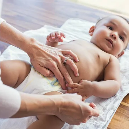 صورة لتغيير الحفاض