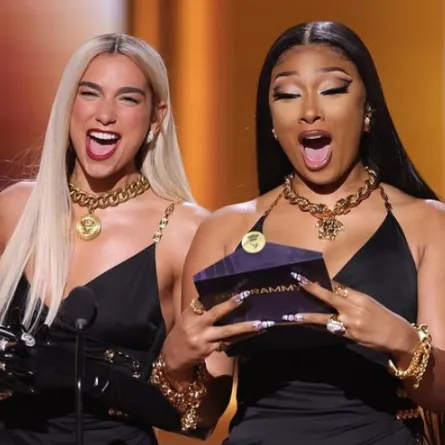 دوا ليبا​ وميغان ذا ستاليون - الصورة من حساب الغرامي على انستغرام