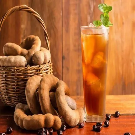 صورة لكوب من مشروب التمر هندي