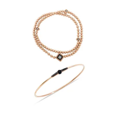 موديلات أساور مرصعة بالألماس الأسود لربيع 2022