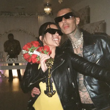 من زفاف كورتني كارداشيان -  الصورة من حسابها في إنستغرام