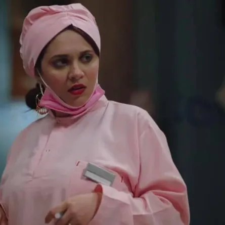 رحمة أحمد - لقطة من المسلسل نشرتها في حسابها على فيس بوك