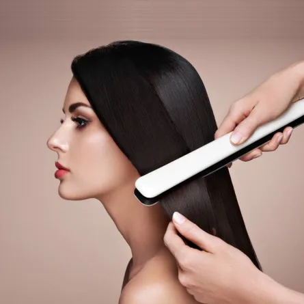 مكواة الشعر السيراميك والتيتانيوم لفرد الشعر