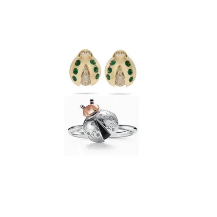 قطع مجوهرات من وحي الدعسوقة