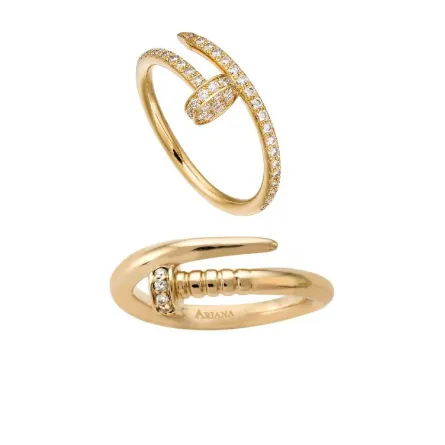 خواتم ذهب على شكل مسمار