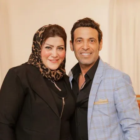 سعد الصغير وزوجته الأولى - الصورة من حسابه على انستغرام