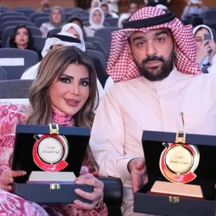 إلهام الفضالة وزوجها شهاب جوهر - الصورة من حسابها على إنستغرام