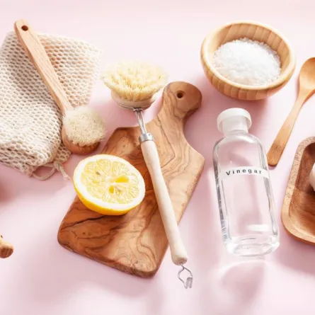 الخل يستخدم في تنظيف الأريكة الشامواه