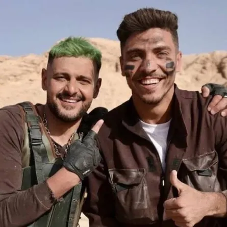 محمد شريف ورامز جلال من كواليس " رامز موفي ستار " - الصورة من حساب رامز جلال على موقع " انستغرام" 