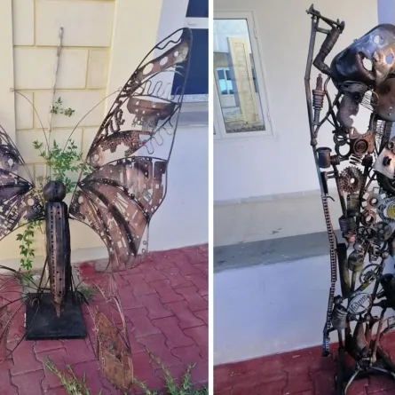 تونسي يحول "الخردة" إلى تحف فنية