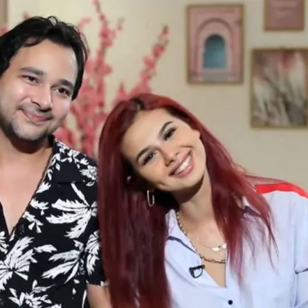 منة عرفة وطليقها محمود المهدي - الصورة من حساب المهدي على فيسبوك