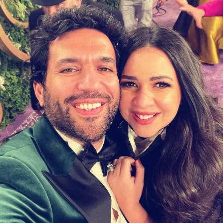 حسن الرداد وإيمي سمير غانم - الصورة من حساب حسن على إنستغرام