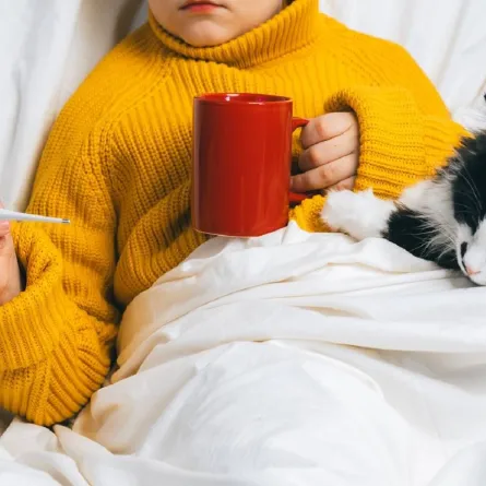 صورة لطفل مريض