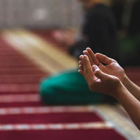 صورة لطفل يدعو