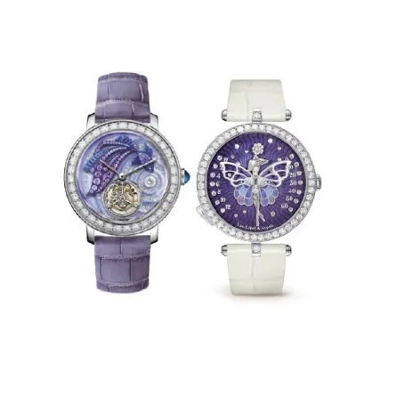 ساعات بميناء باللون الأرجواني