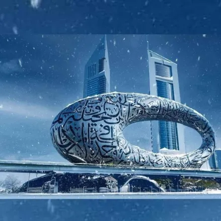 دبي تحت الثلوج