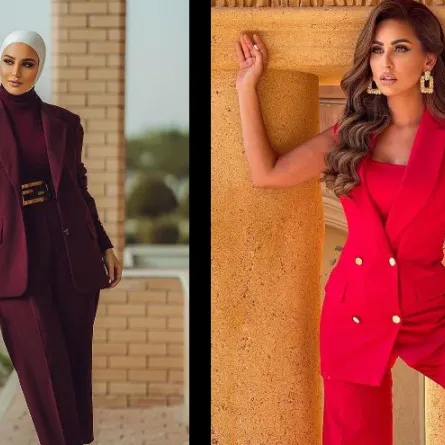 أجمل إطلالات النجمات ومدونات الموضة بالبدلات الملونة