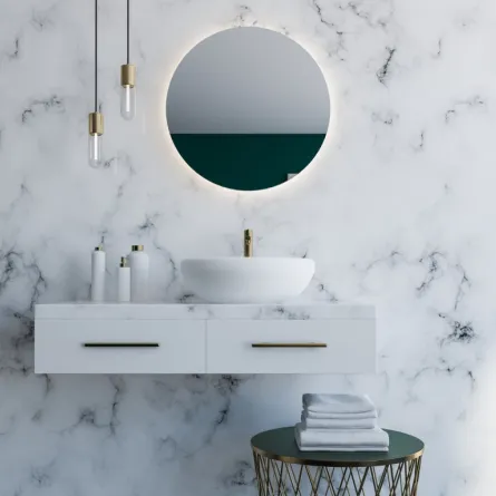 طرق اختيار ديكورات المغاسل الرخام الفخمة