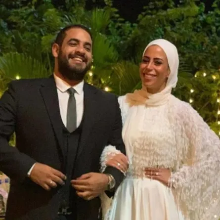 ماهيتاب ماجد المصري وزوجها - الصورة من حساب رانيا أبو النصر زوجة ماجد المصري على فيسبوك