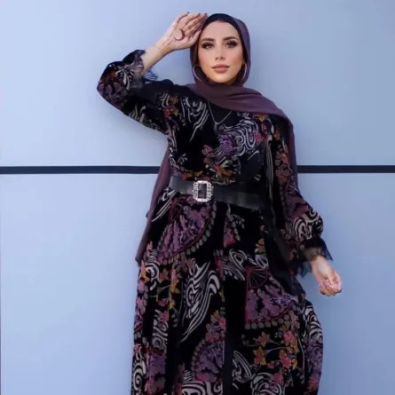 موديلات فساتين محجبات للعيد