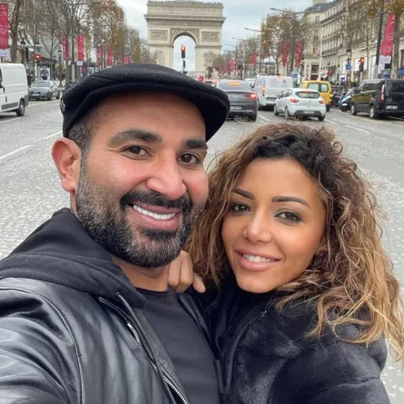 أحمد سعد وزوجته علياء البسيوني - الصورة من حسابه على انستغرام