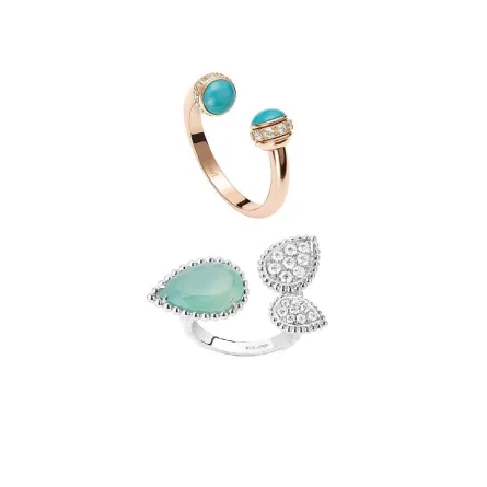 خواتم مفتوحة مرصعة بالأحجار الكريمة لعروس2022