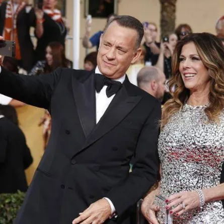 توم هانكس وزوجته ريتا ويلسون- الصورة من وكالة رويترز