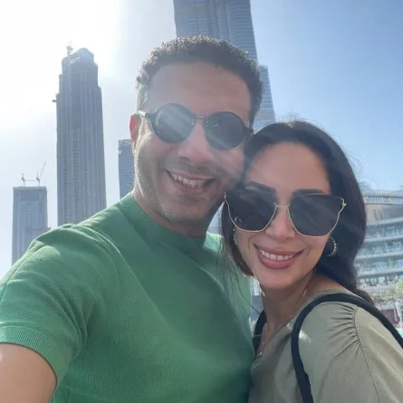 بسنت شوقي وزوجها محمد فراج - الصورة من حساب بسنت على انستغرام