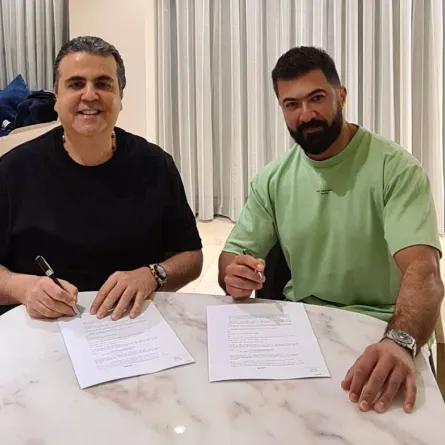 سيف نبيل وجمال سنان - الصورة من المكتب الاعلامي لشركة إيجل فيلم