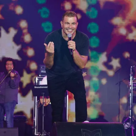 عمرو دياب من حفل جدة - صورة من حسابه على إنستجرام