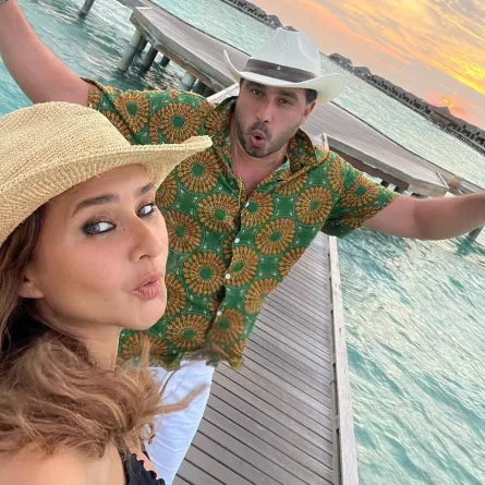 نيللي كريم وهشام عاشور - صورة من حساب نيللي على إنستجرام