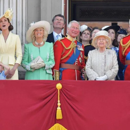 أفراد العائلة المالكة في عرض Trooping The Colour- الصورة من موقع Mirror