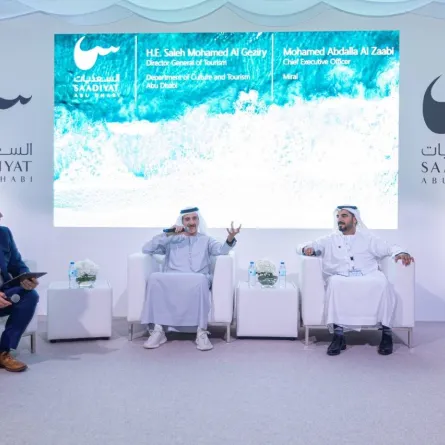  الرؤية الجديدة والاستراتيجية المتكاملة والعلامة التجارية لجزيرة السعديات. الصورة من "وام"