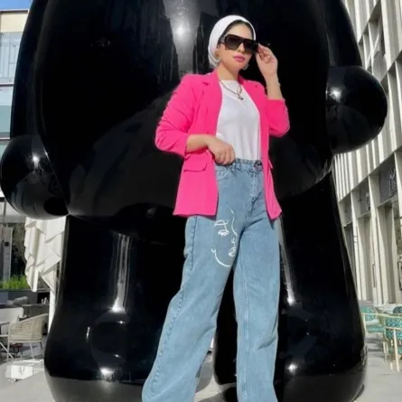 تنسيق التيشيرت الأبيض للمحجبات